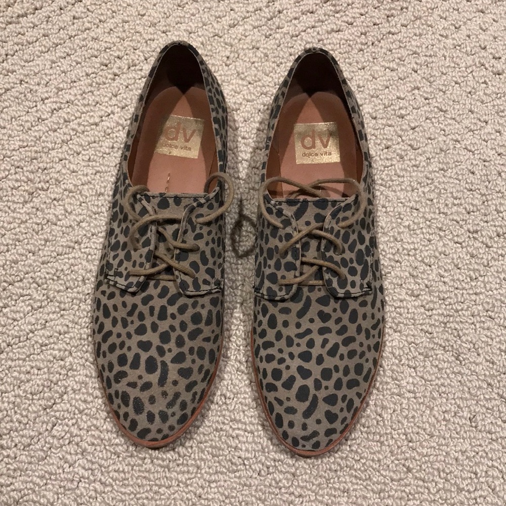 Dolce Vita leopard Oxford shoes